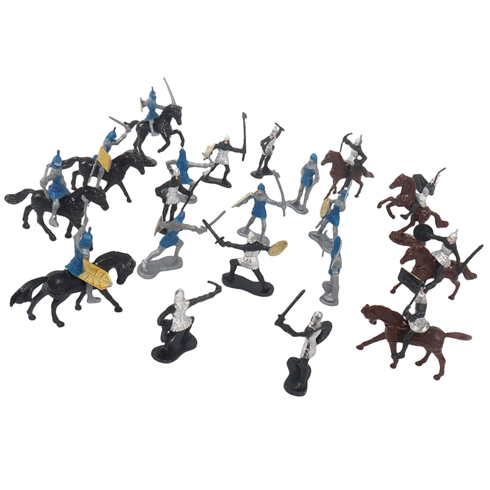 20Pcs Medieval Knight Figures - DIY Toy Soldiers for Kids & Adults - Home Play & Gift