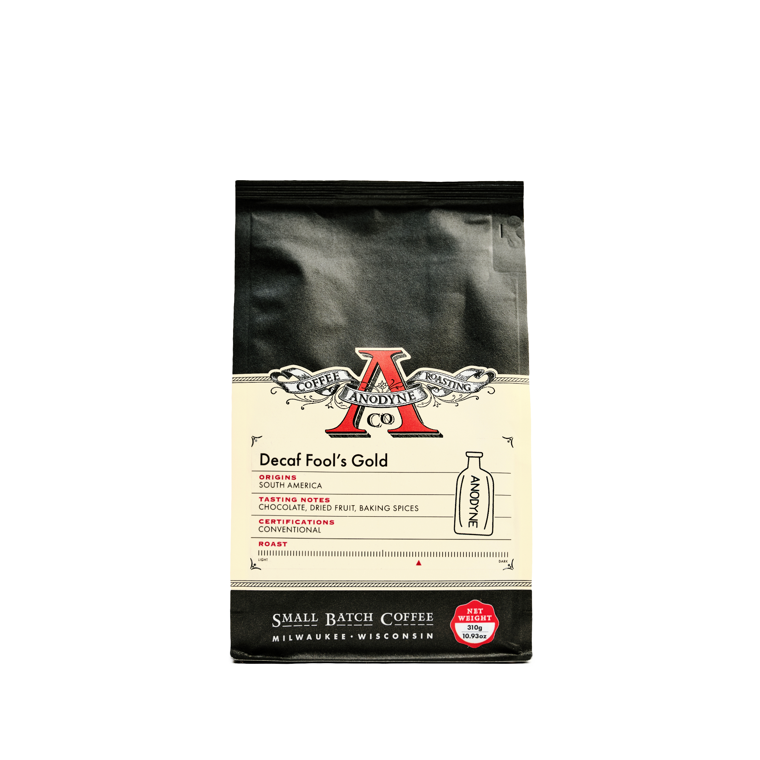 Organic Decaf Fool's Gold Coffee Beans - Premium Swiss Water Process Decaffeinated Whole Bean Coffee for Home Brewing & Gifting - Perfect for Evening Relaxation & Coffee Lovers