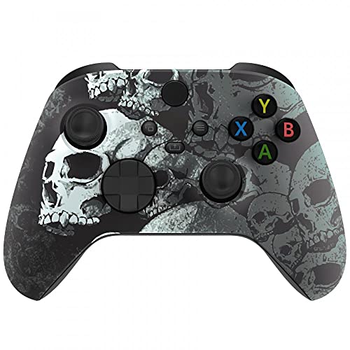 Custom Wireless Xbox One X Controller with Unique Skull Design & 3.5mm Jack - Compatible with Xbox One/X/S - Perfect for Gaming, Streaming & Competitive Play