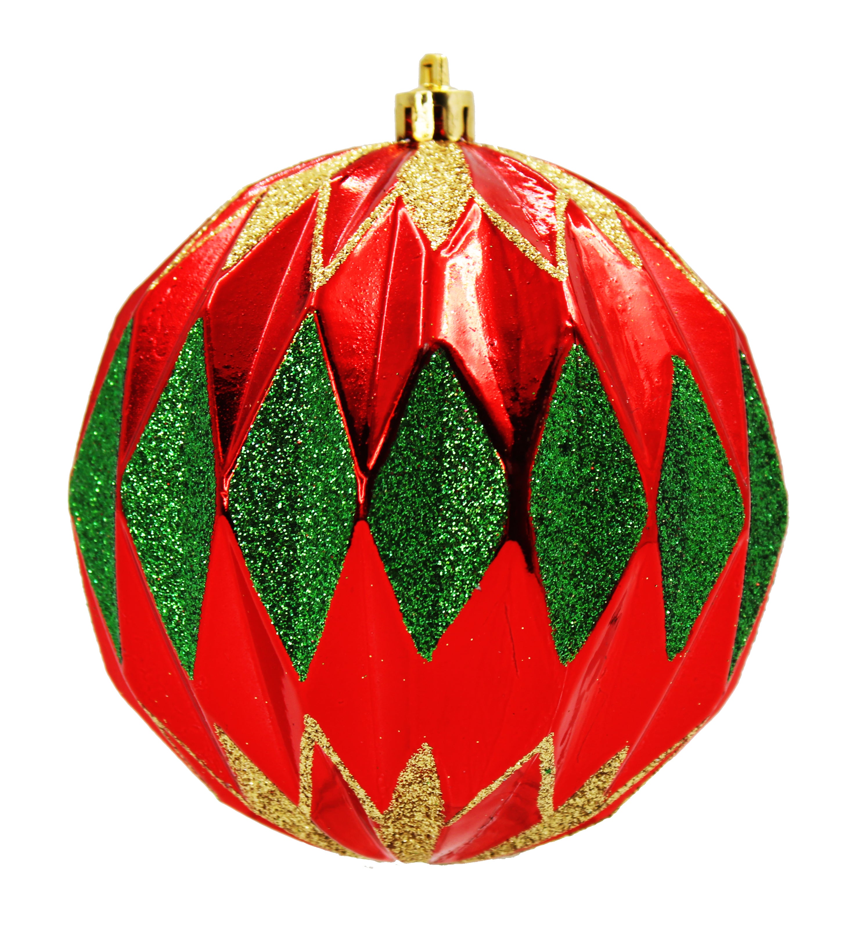 12 Pack Christmas Ball Ornaments - Assorted Red, Green & Gold Holiday Decorations for Tree, Wreath, and Home Decor