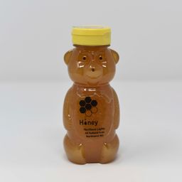 12oz Northern Lights Honey Bear - Pure Raw Honey in Glass Jar - Perfect for Tea, Baking & Healthy Snacks
