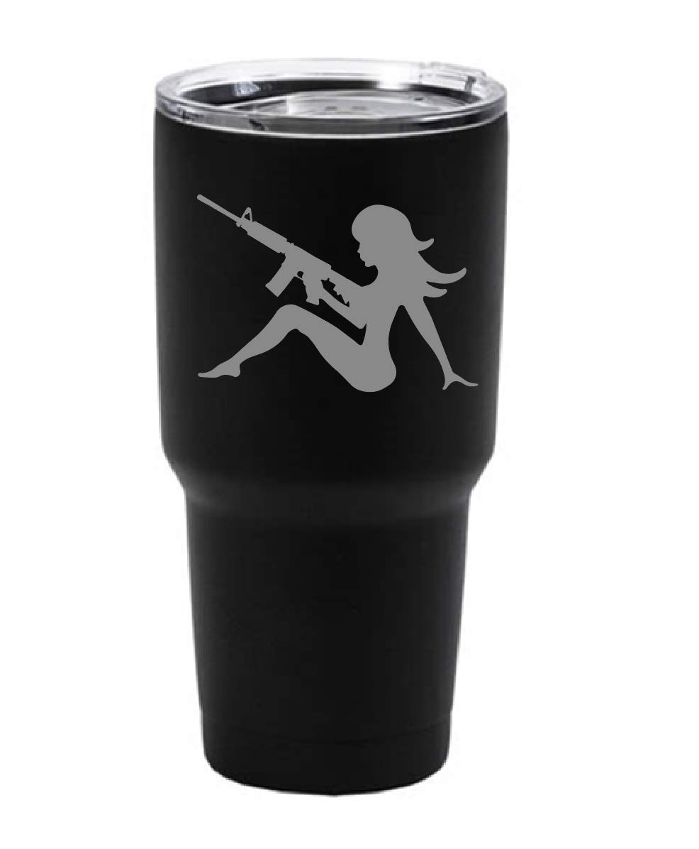 30 oz. Matte Black Vacuum Insulated Tumbler - Double Wall Stainless Steel Keeps Drinks Hot/Cold for 12 Hours - Perfect for Coffee, Tea & Outdoor Activities - Ideal Gift for Women & Best Friends