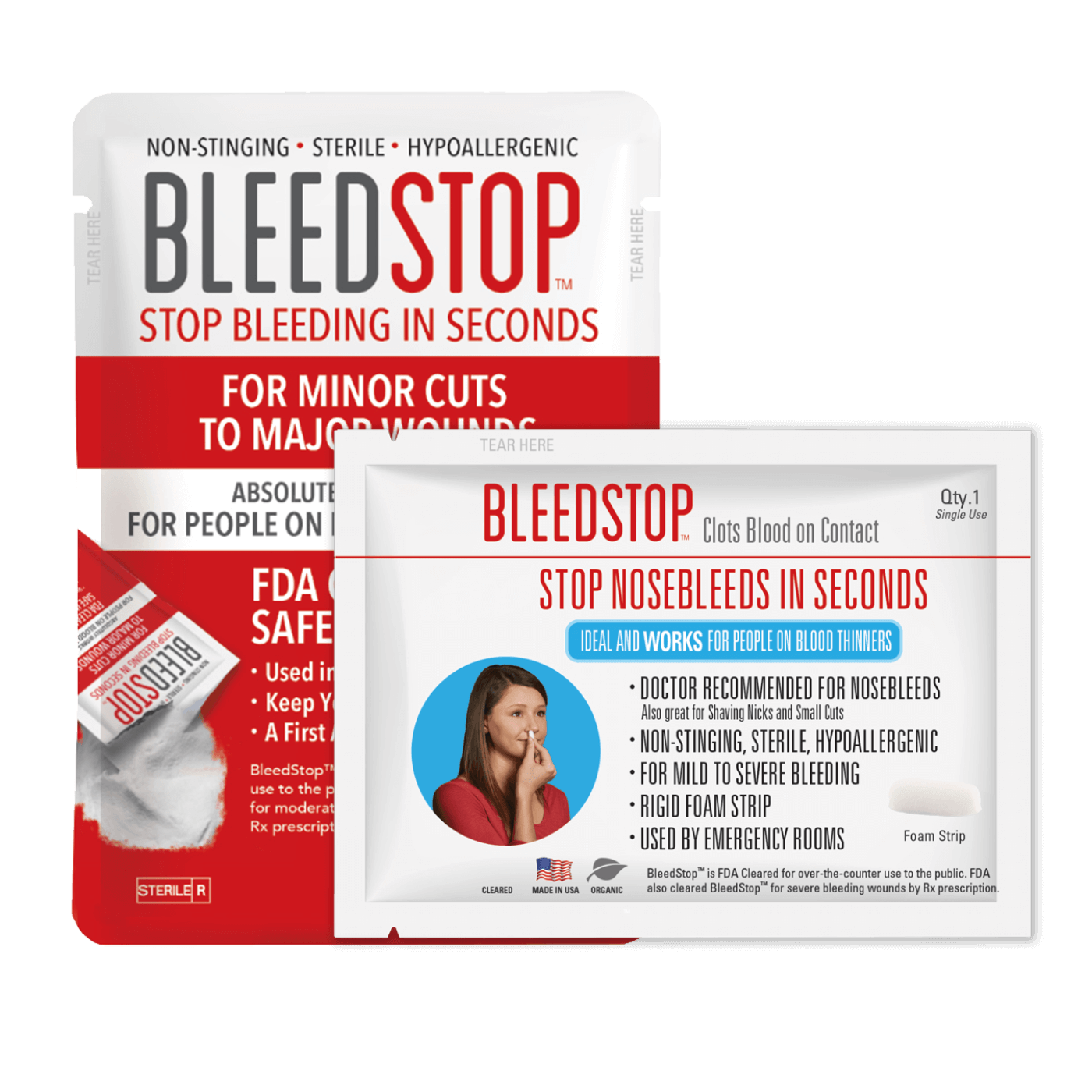Bleed Stop First Aid Kit Bundle - Emergency Wound Care for Cuts, Scrapes & Injuries | Perfect for Home, Travel & Outdoor Adventures