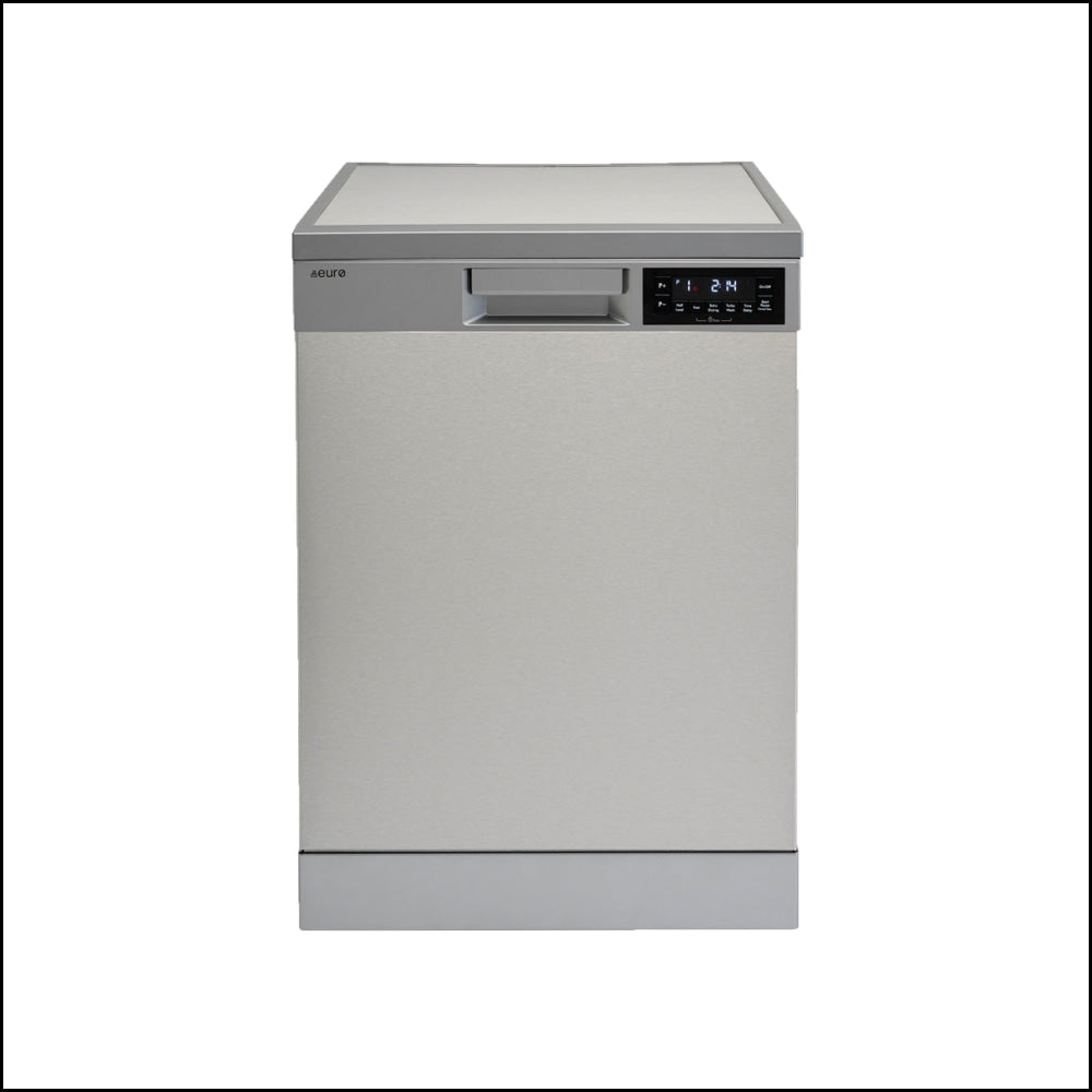 Euro Appliances Premium Series EED614TX 60cm Built-In Stainless Steel Dishwasher - Energy Efficient, Quiet Operation for Modern Kitchens | Perfect for Small Families, Apartments & Open-Plan Homes