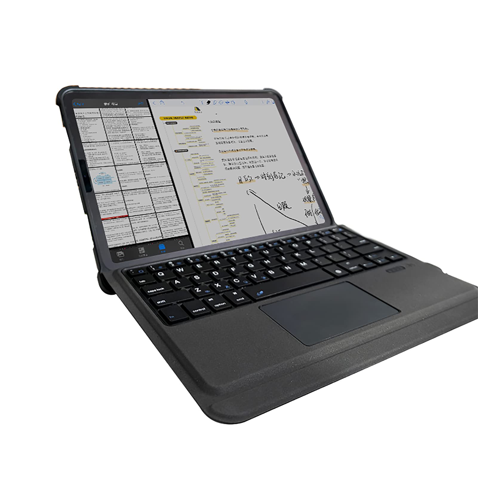 WYZDQ Ultra-Thin Detachable Wireless Keyboard Case for iPad Pro 11 Inch 2021 - Multi-Angle Stand with Apple Pencil Holder | Perfect for Work, Study & Travel
