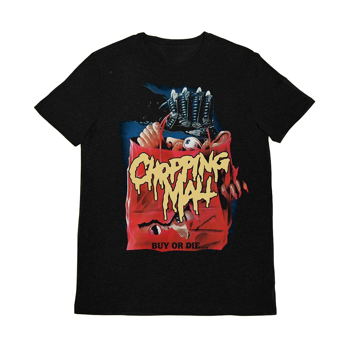 Chopping Mall Horror Movie T-Shirt - Gothic Skull Design for Men & Women - Perfect for Halloween, Cosplay, and Horror Fans