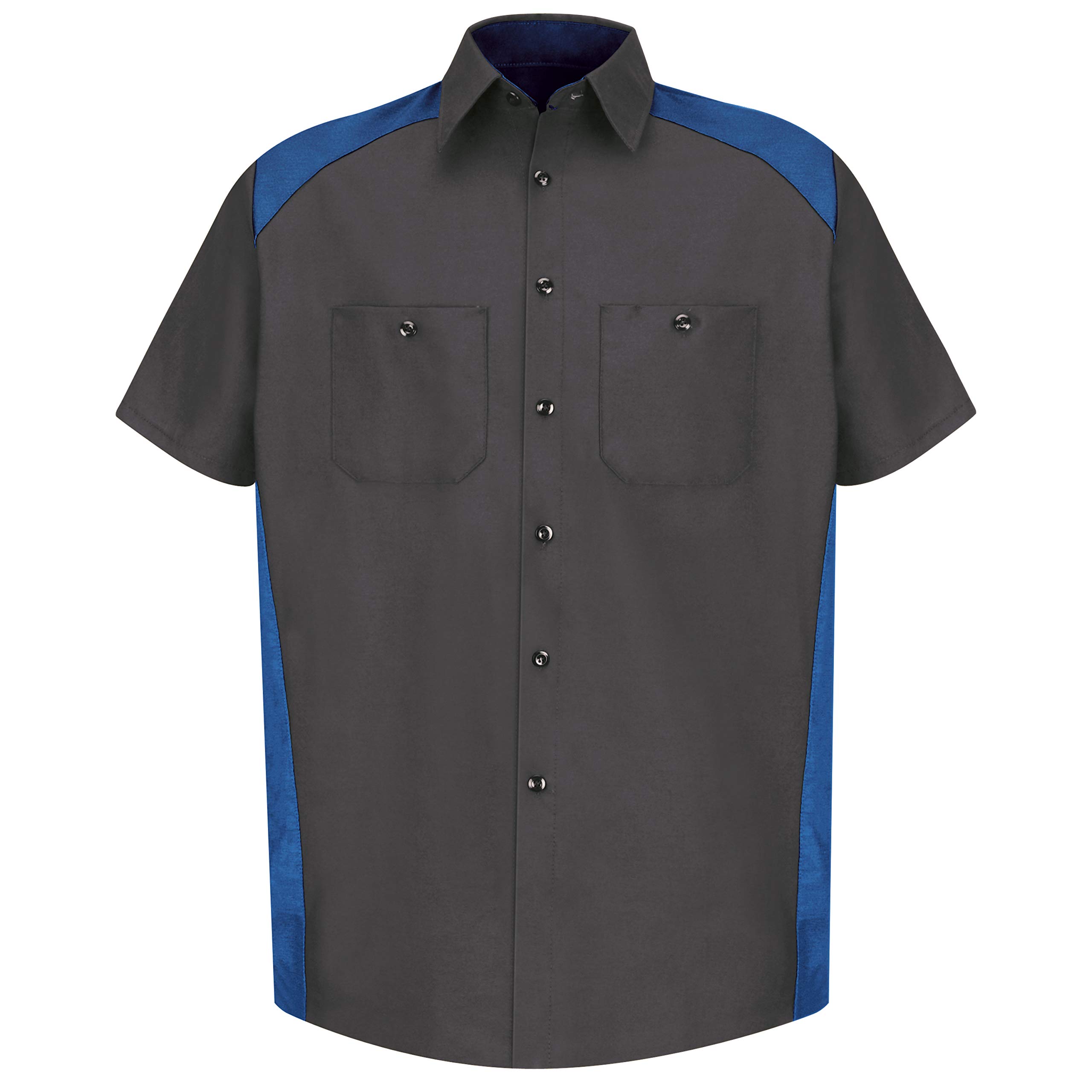 Red Kap Men's Big & Tall Short-Sleeve Motorsports Shirt - Comfortable Workwear for Racing Enthusiasts & Mechanics