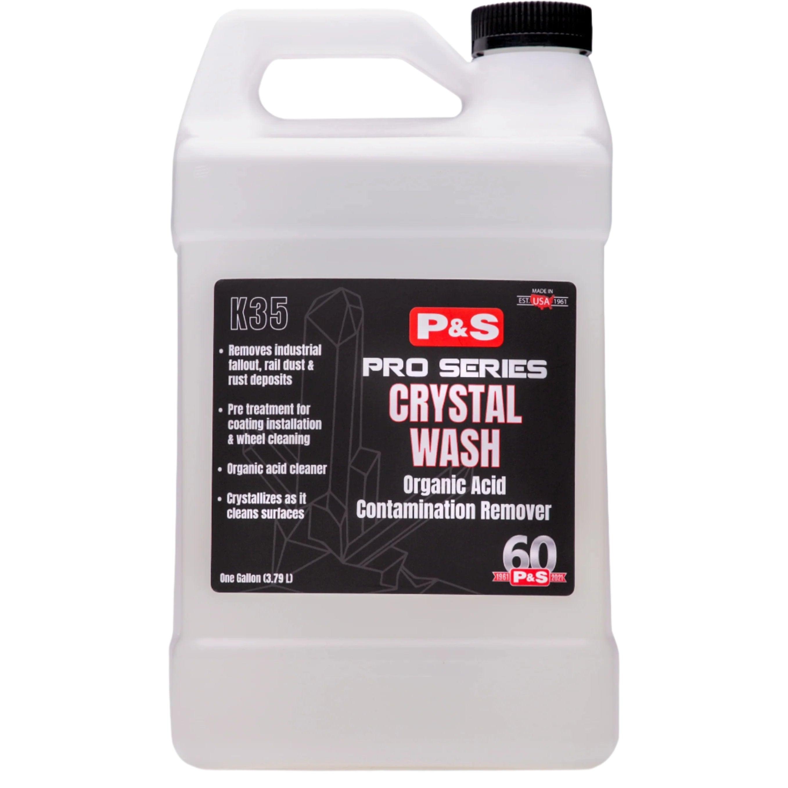 P&S Crystal Wash Advanced Chemical Decontamination Solution - Car Detailing, Motorcycle & RV Cleaning Kit - Removes Tough Stains & Contaminants for Showroom Shine