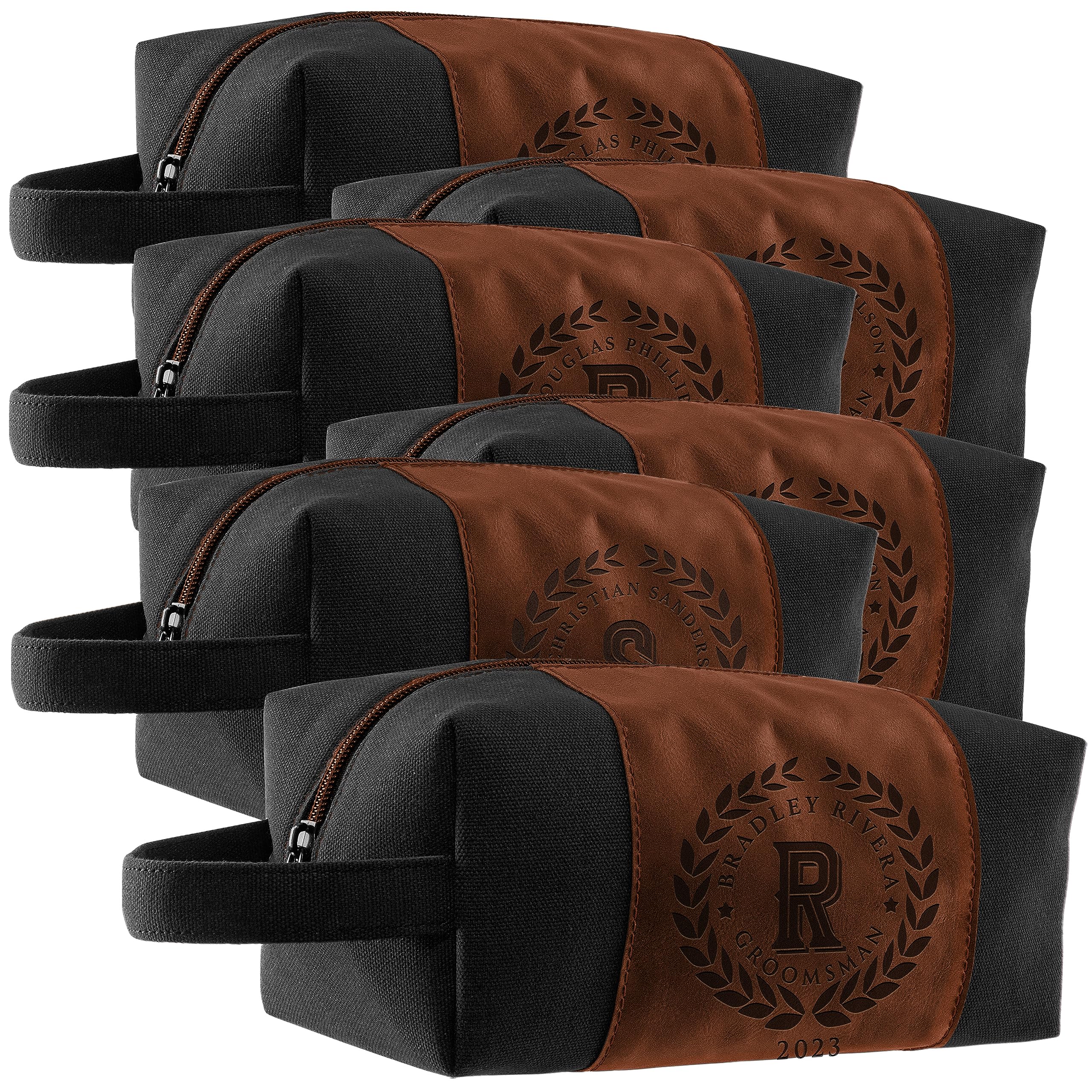 Custom Personalized Groomsmen Toiletry Bags - Unique Wedding Gifts for Groomsmen - Perfect for Bachelor Parties, Destination Weddings & Travel
