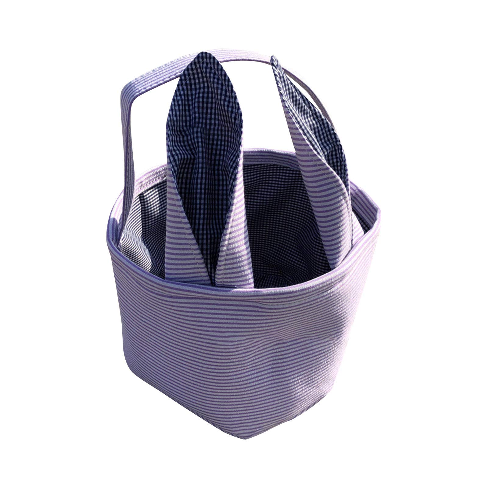 Easter Bunny Egg Candy Basket - Cute Cloth Storage Bucket for Kids Party Decor & Home Organization - Perfect for Easter Egg Hunts, Candy Storage, and Kids Room Closet Organizer