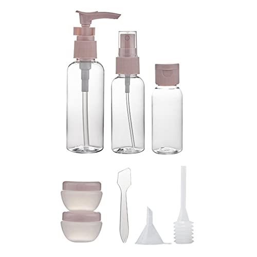 Travel-Sized Refillable Plastic Bottle Set - Transparent Cosmetic Containers for Lotion, Cream & Spray | Portable Leak-Proof Toiletry Bottles for Air Travel, Gym & Vacation Essentials
