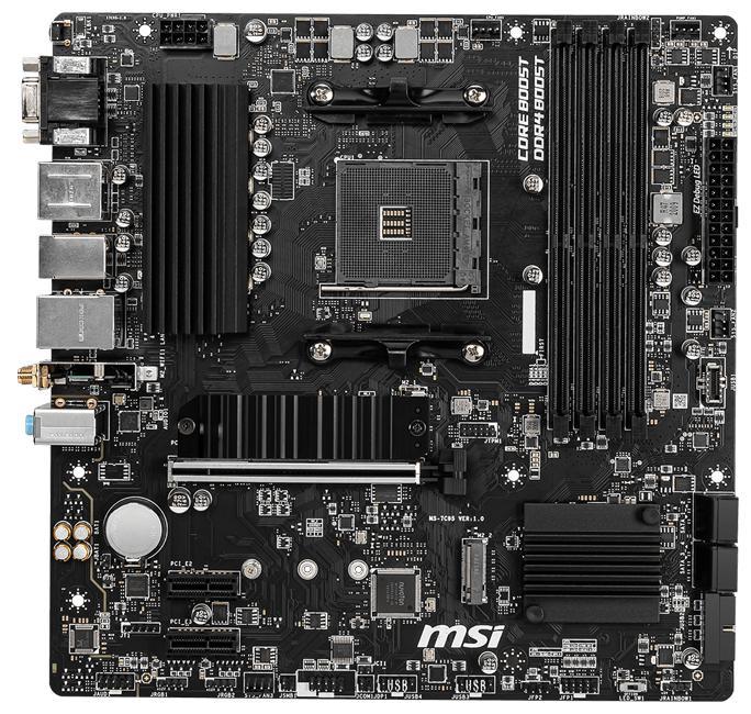 MSI B550M PRO VDH WiFi AM4 mATX Gaming Motherboard - AMD Ryzen Compatible, PCIe 4.0, DDR4, Dual M.2 - Perfect for PC Gaming & Streaming Builds