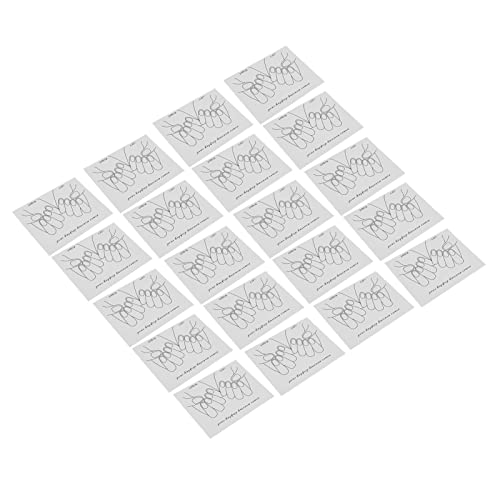 20PCS Nail Tips Display Card for Nail Art - Professional Salon & Training Tool for Beginners & Experts | Perfect for Manicure Practice, Nail Design Showcase & Salon Display