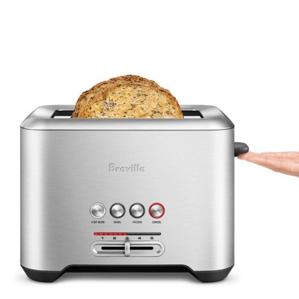Breville Bit More 2-Slot Toaster - Stainless Steel, Extra-Wide Slots, High Lift Lever - Perfect for Bagels, Thick Slices & Artisan Breads - Ideal for Breakfast, Brunch & Kitchen Countertop Use