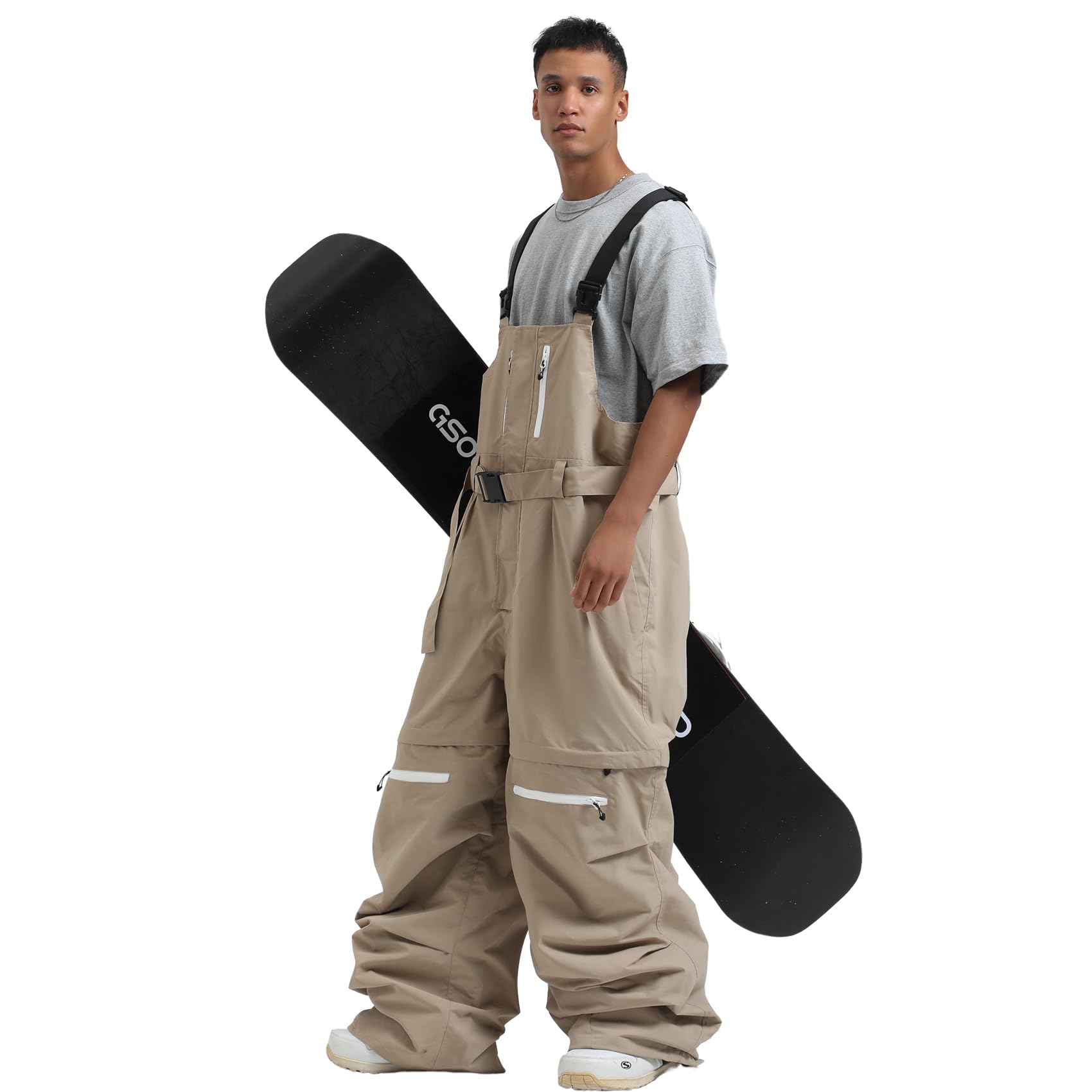 **Men's & Women's Waterproof Windproof Insulated Snowboard Bib Overalls - Loose Fit Ski Pants for Winter Sports & Snowboarding**    *Optimized for Google SEO with keywords like 