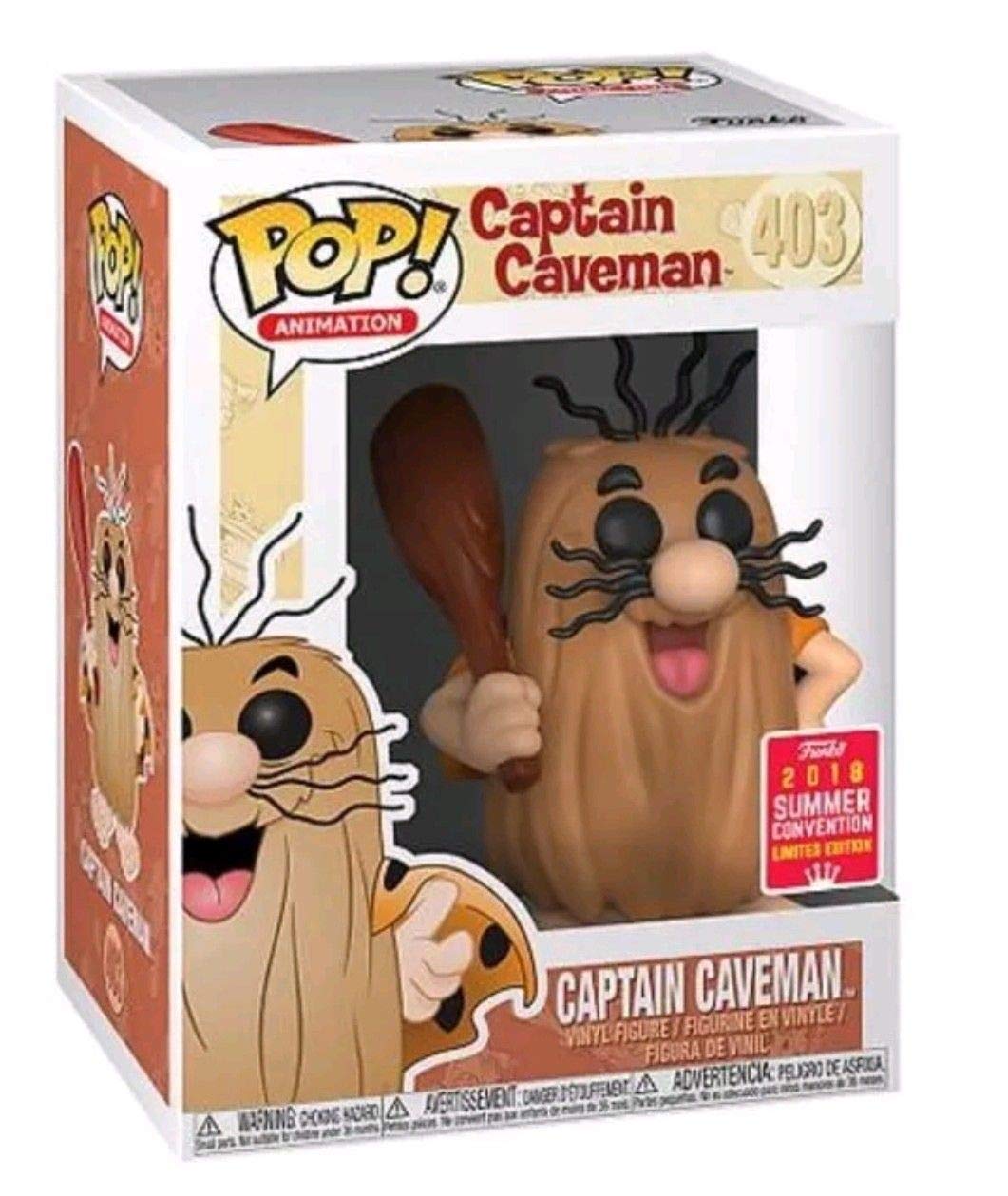 Captain Caveman #403 Pop Vinyl Figure - Funko Pop! Collectible Toy for Display & Gifts - Perfect for Home Decor, Office Display, and Pop Culture Collections