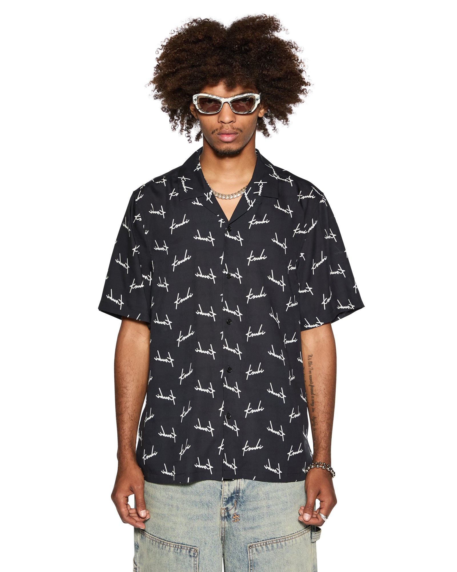 SKRIPT Resort Short Sleeve Shirt for Men - Black Casual Summer T-Shirt - Perfect for Beach, Vacation & Outdoor Activities