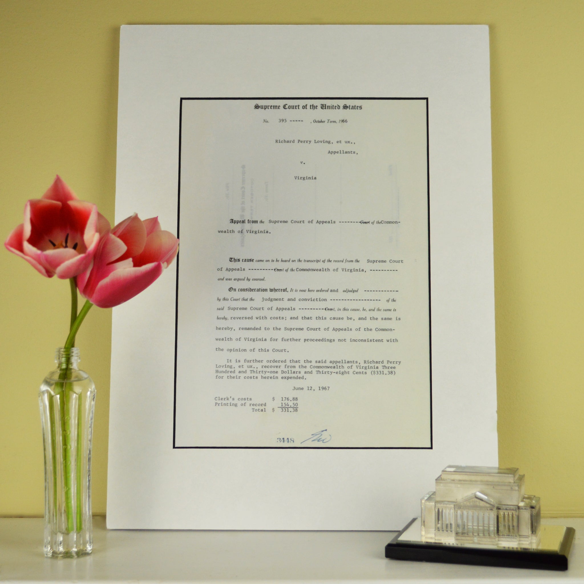 Lovings Ruling Matted Print - Premium Framed Wall Art for Home & Office Decor - Perfect for Living Rooms, Bedrooms & Workspaces