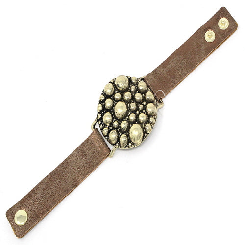 Stylish Bubble Leather Bracelet for Women - Trendy Adjustable Wrap Bracelet - Perfect for Casual Wear, Parties & Gifts