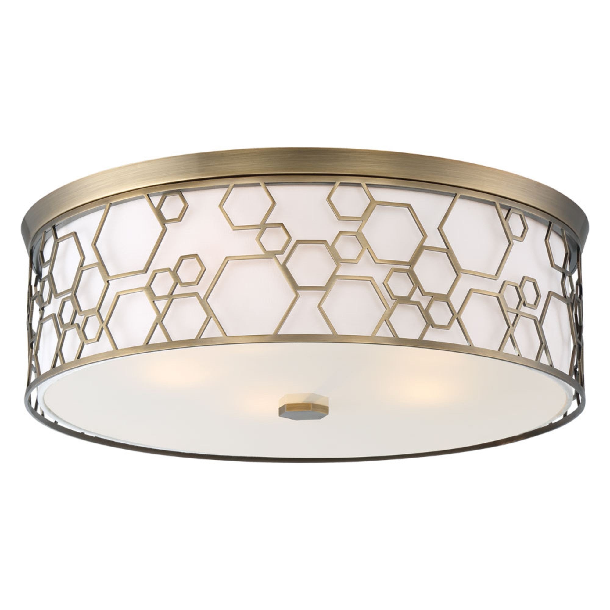 20 Inch LED Flush Mount Ceiling Light - Chrome Finish - Energy Efficient Modern Lighting for Bedroom, Kitchen, Hallway & Office