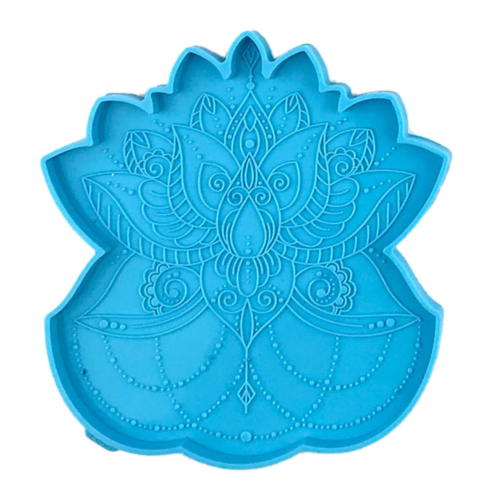 Premium Silicone Lotus Tray Molds for DIY Epoxy Resin Coasters - Creative Home Decoration & Tabletop Accessories - Perfect for DIY Crafting, Wedding Favors, and Spa Bathroom Decor