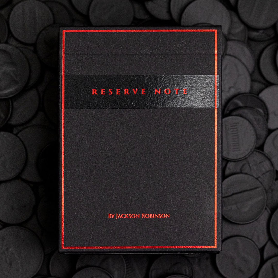 Premium Black Reserve Note Luxury Playing Cards - Elegant Casino & Poker Game Deck for Magic Tricks, Cardistry & Collectors