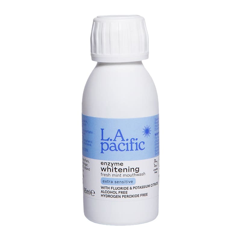 L.A. Pacific Enzyme Whitening Extra Sensitive Mouthwash Mini - Gentle Teeth Whitening & Fresh Breath for Sensitive Teeth - Perfect for Travel & Daily Oral Care