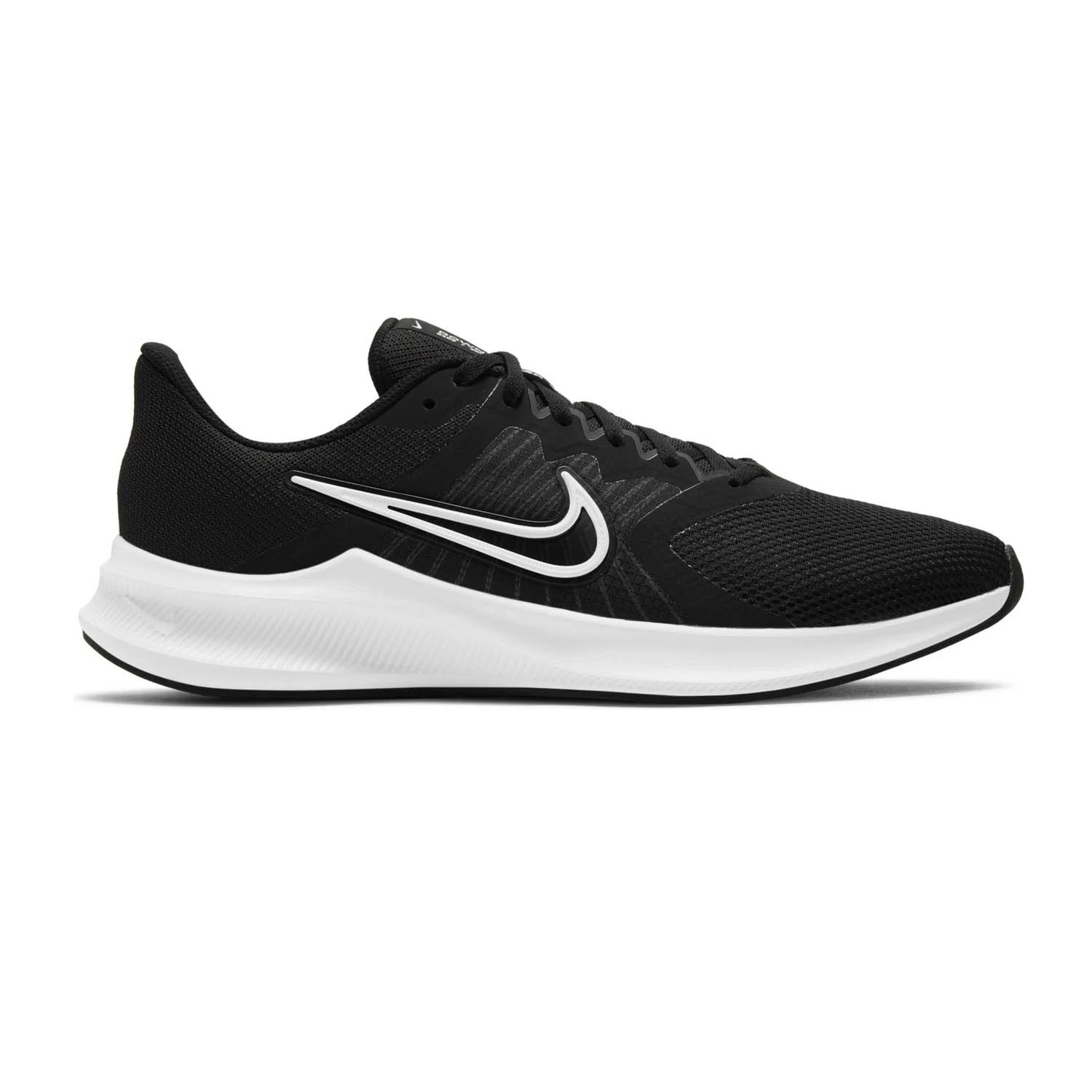 Nike Men's Downshifter 11 Running Shoes - Black/White | Lightweight Cushioned Sneakers for Jogging, Gym Workouts & Daily Wear