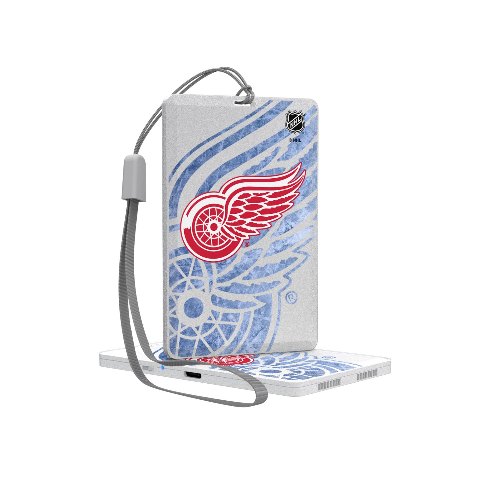 Detroit Red Wings Portable Bluetooth Speaker with Ice Tilt Design - Perfect for Hockey Games, Outdoor Adventures & Home Entertainment