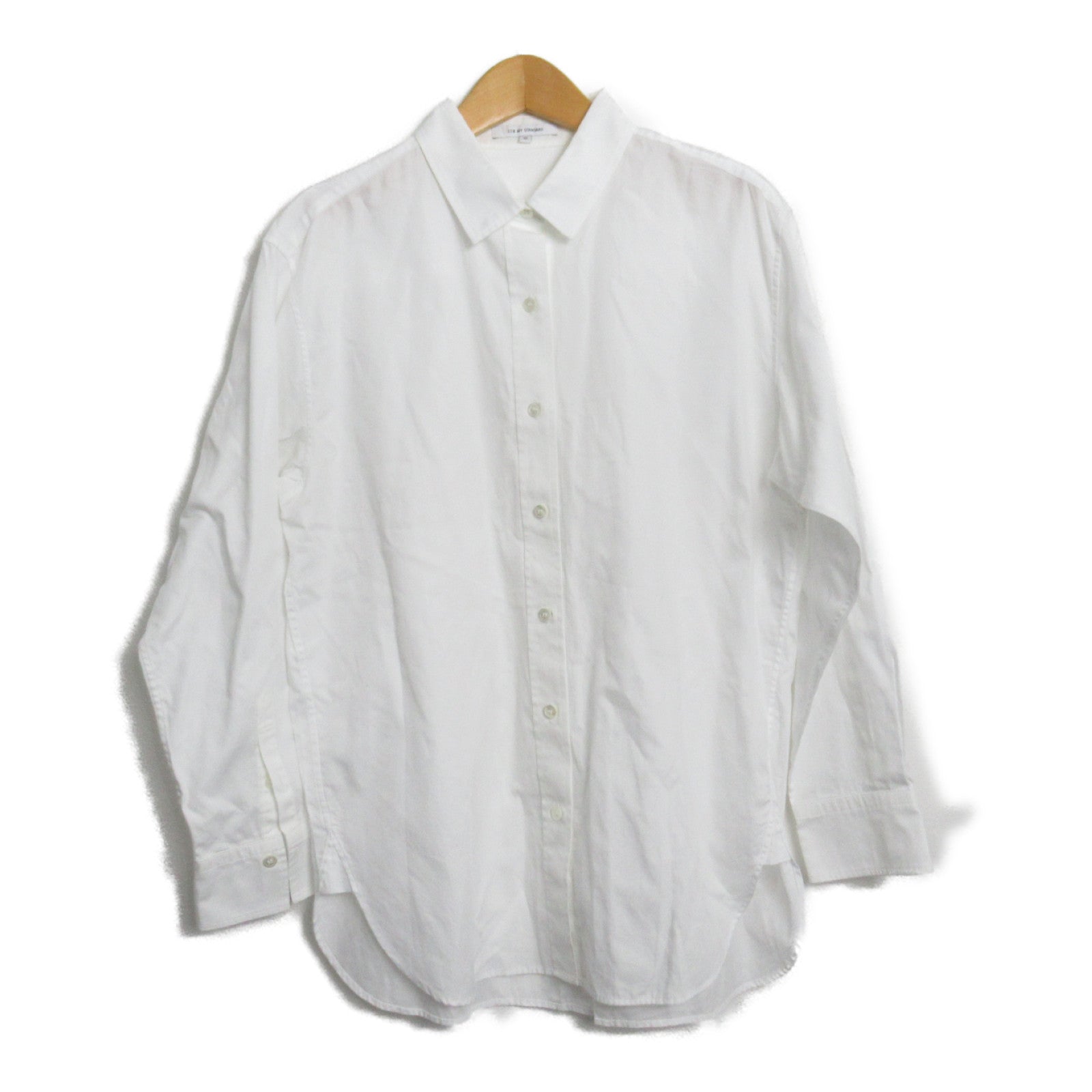 23 District Women's Cotton Long Sleeve Shirt - Soft Breathable White Blouse for Work & Casual Wear | Office, Date Night, Spring Outfit