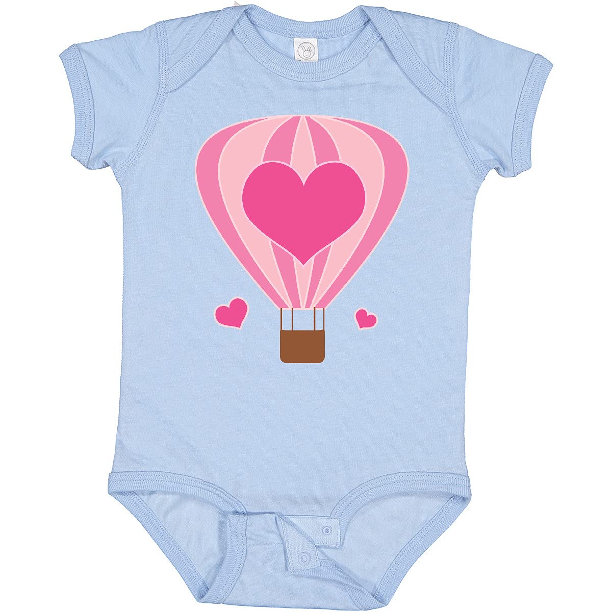 Inktastic Valentine Hot Air Balloon Baby Bodysuit - Cute Valentine's Day Outfit for Infants & Toddlers - Perfect for Valentine's Day Photos, Parties & Gifts