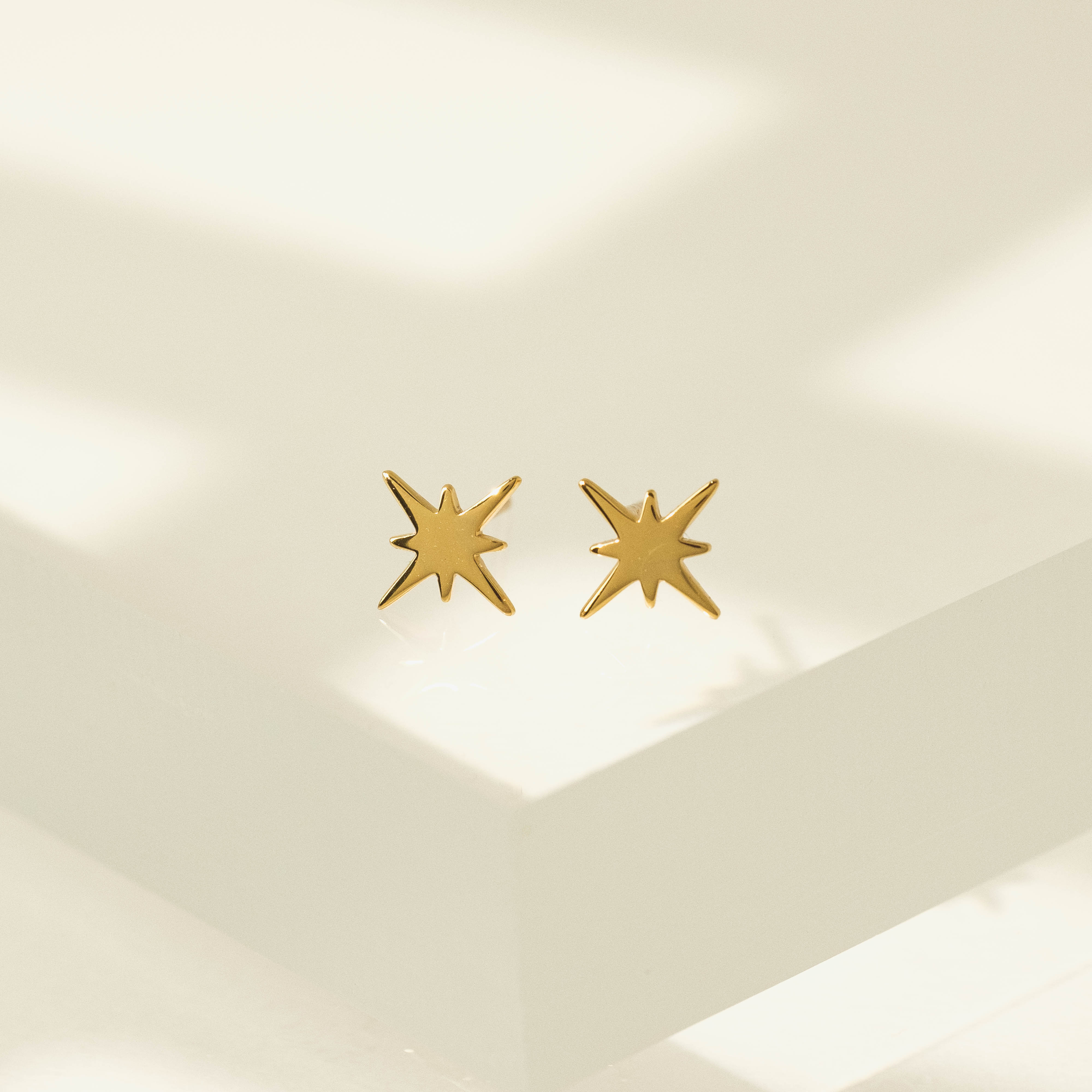 Burst Charm Stud Earrings for Women - Dainty Gold Plated CZ Crystal Earrings for Everyday Wear | Perfect for Parties, Work & Casual Outfits