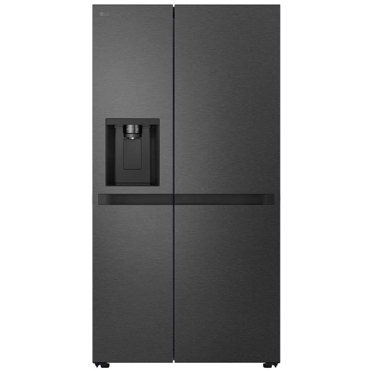 LG 625L Side by Side Refrigerator with Non-Plumbed Ice and Water Dispenser - Matte Black (GS-N599MBL) - Perfect for Modern Kitchens and Large Families