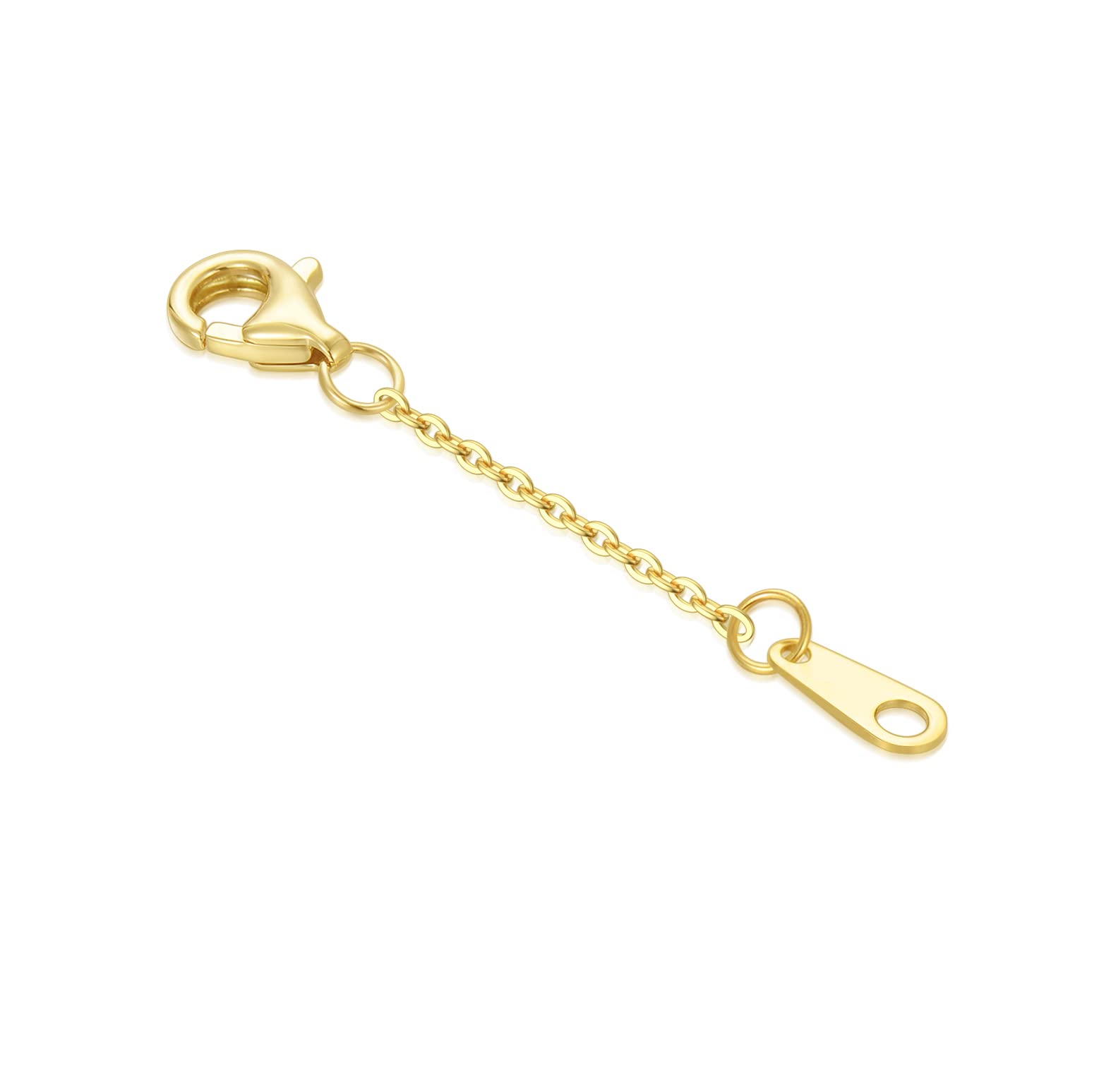 18K Gold Necklace Extender Chain - 1