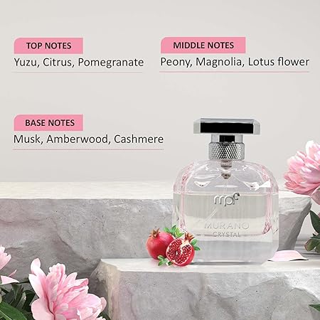 MPF Murano Crystal EDP for Women - 100ml Luxury Perfume | Floral Fragrance with Long Lasting Scent | Perfect for Evening Events, Date Nights & Special Occasions