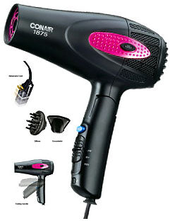 Conair 260P 1850W Professional Hair Dryer with Ionic Technology - 220V for Salon & Home Use - Fast Drying & Frizz Control for All Hair Types