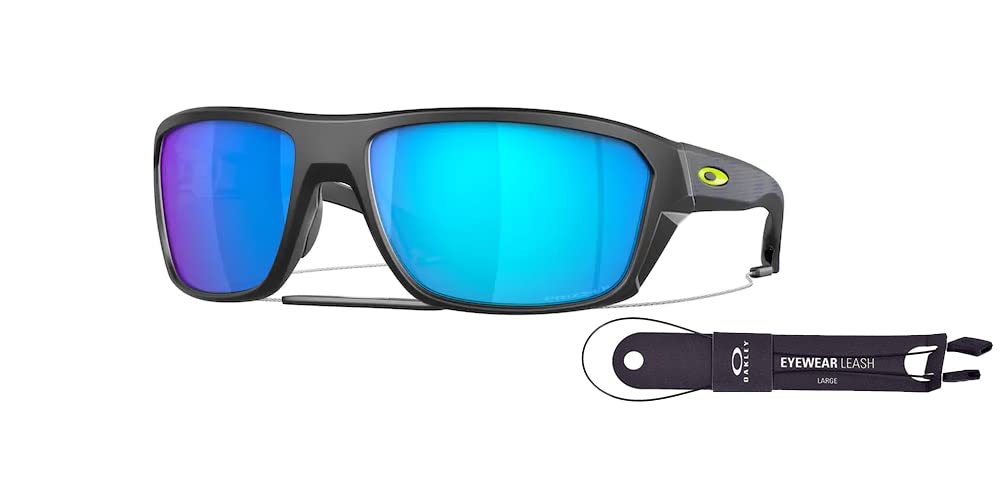 Oakley Split Shot OO9416 Rectangle Sunglasses for Men - Premium UV Protection Polarized Lenses + Bundle with Oakley Leash & iWear Eyewear Kit | Perfect for Outdoor Sports, Driving & Summer Fashion