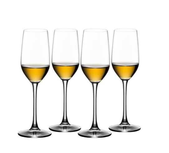 Premium Riedel Tequila Glasses Set of 4 - Handcrafted Crystal Stemware for Tequila Tasting, Perfect for Home Bars, Parties & Gift Giving
