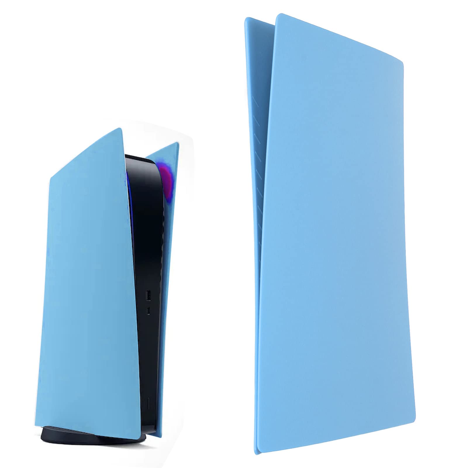 Custom PS5 Digital Edition Faceplate & Side Shell Panels Replacement - Anti-Scratch Dustproof Protective Case Cover (Starlight Blue) | Gaming Console Accessories for Enhanced Protection & Style