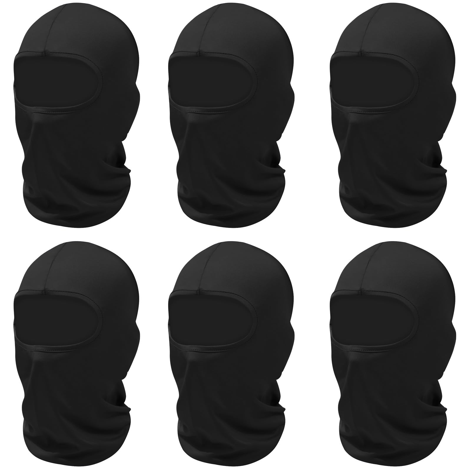 6 Pack Windproof Balaclava Face Mask for Men & Women - Ski, Motorcycle, Football, Dust & Sun Protection - Cold Weather Gear for Outdoor Sports & Winter Activities