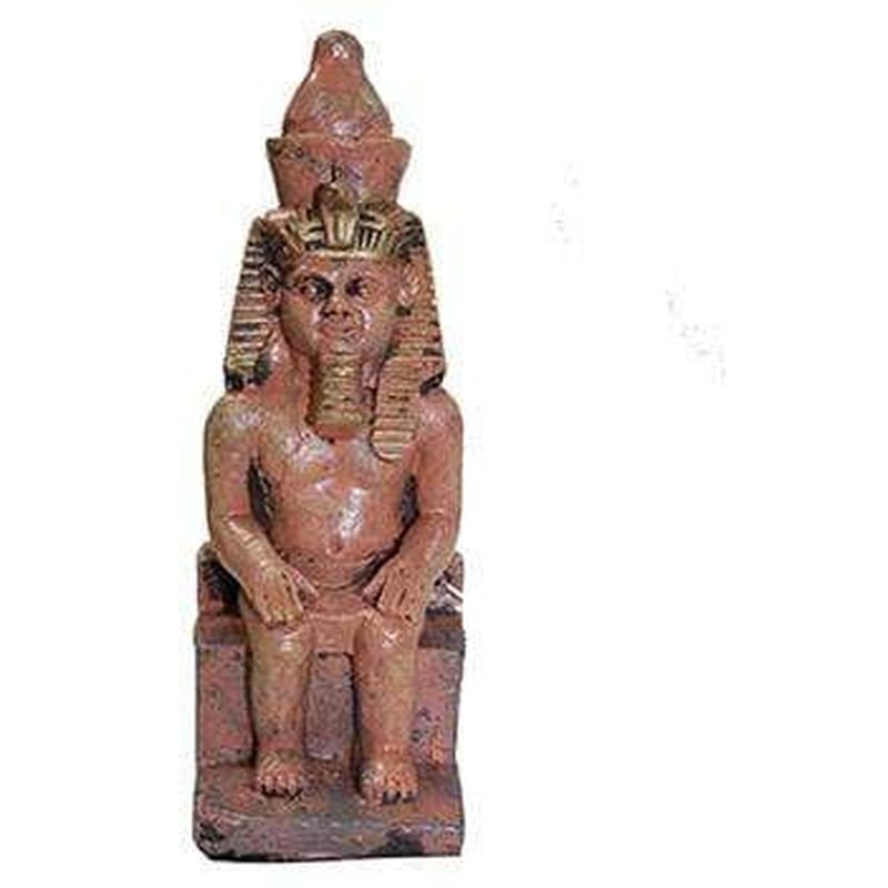 Aquatopia Egyptian Pharaoh Sitting Statue - 5.5 x 5 x 14.5cm Ancient Egyptian Decor for Home, Office & Gift Collection