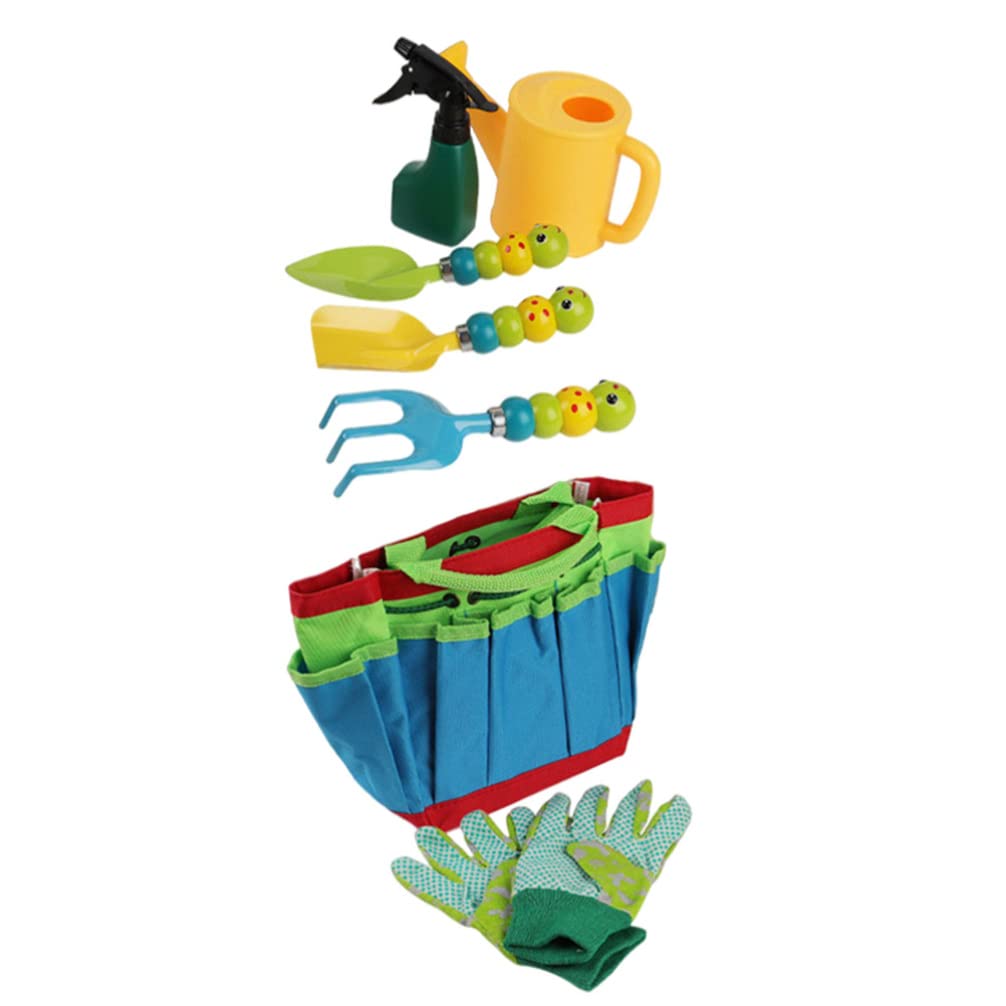 Balacoo Kids Gardening Tool Set - 6-Piece Outdoor Toy Kit with Shovel, Rake, Apron, Gloves, Watering Can & Tote Bag - Perfect Gardening Gift for Boys & Girls - Ideal for Backyard Planting, School Projects & Nature Exploration Activities
