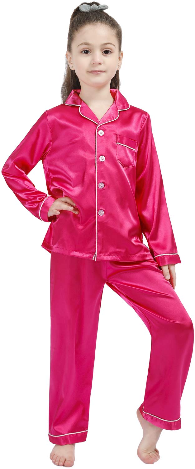 Kids Silk Pajama Set - Soft Satin Sleepwear for Girls & Boys | Home & Bedtime Comfort