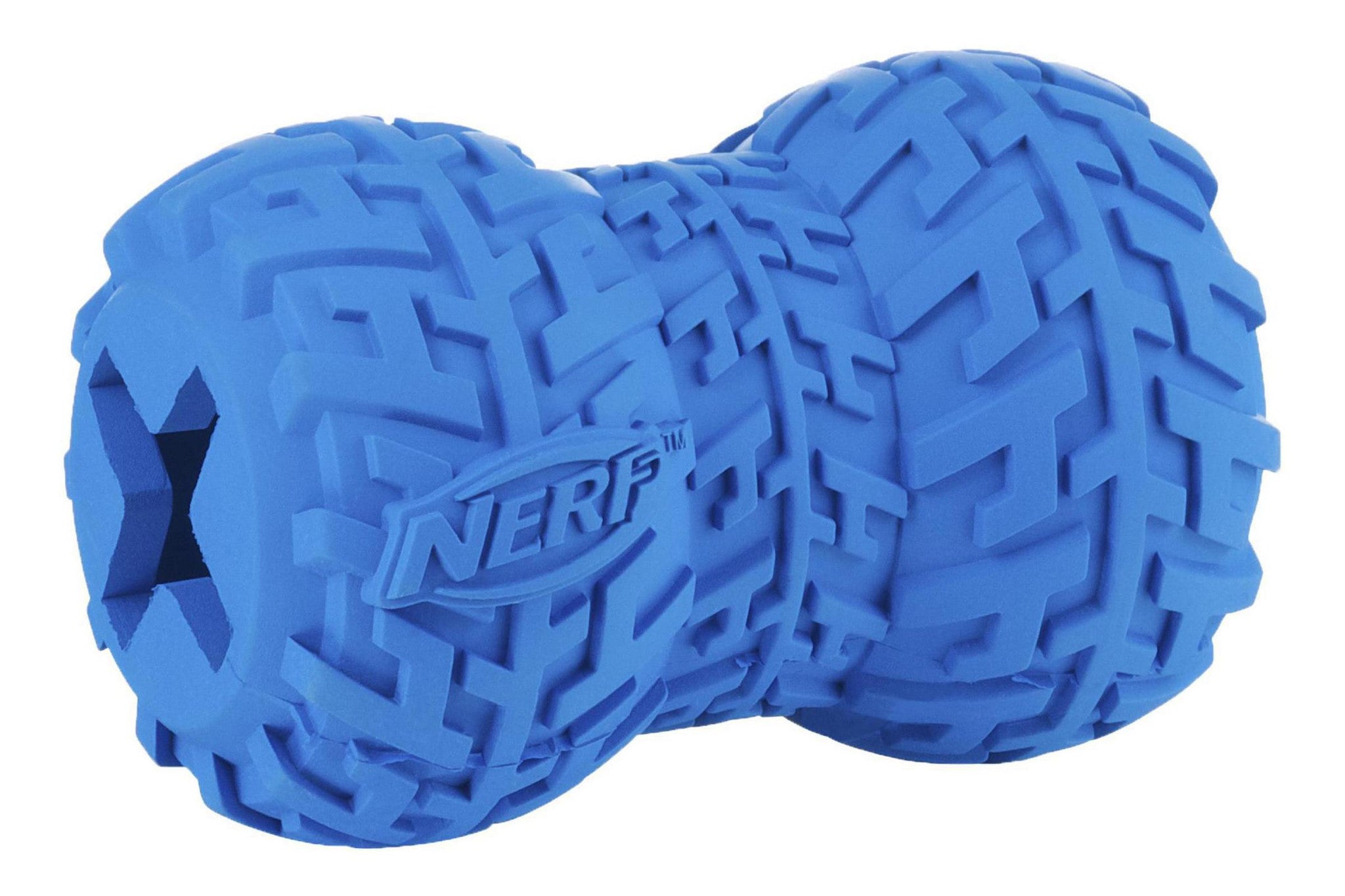 Nerf Tire Feeder - Durable Dog Chew Toy for Aggressive Chewers, Interactive Treat Dispenser for Large & Small Dogs - Perfect for Outdoor Play, Training & Mental Stimulation