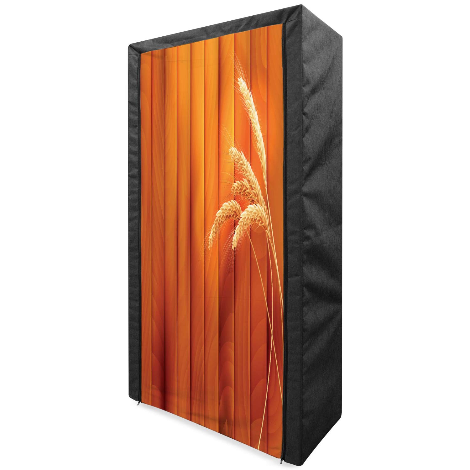 Ambesonne Harvest Portable Fabric Wardrobe with Shelves - 33.5