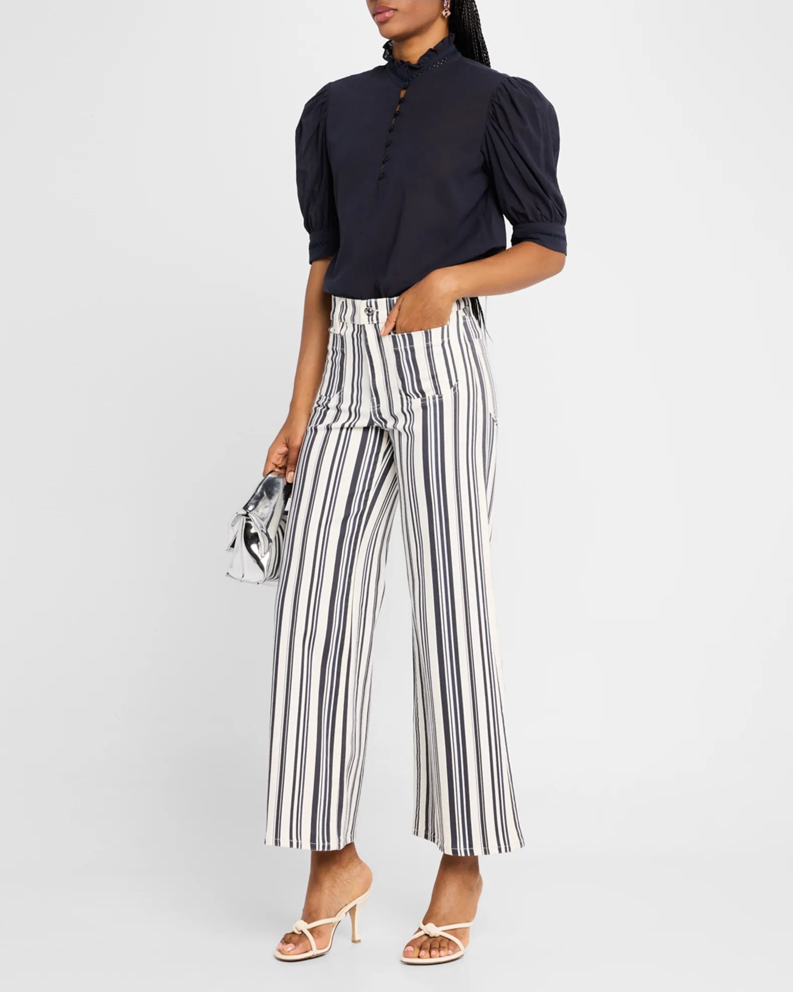 FRAME Le Slim Palazzo - Women's High Waist Palazzo Pants for Casual & Office Wear | Comfortable Wide Leg Trousers for Summer & Travel