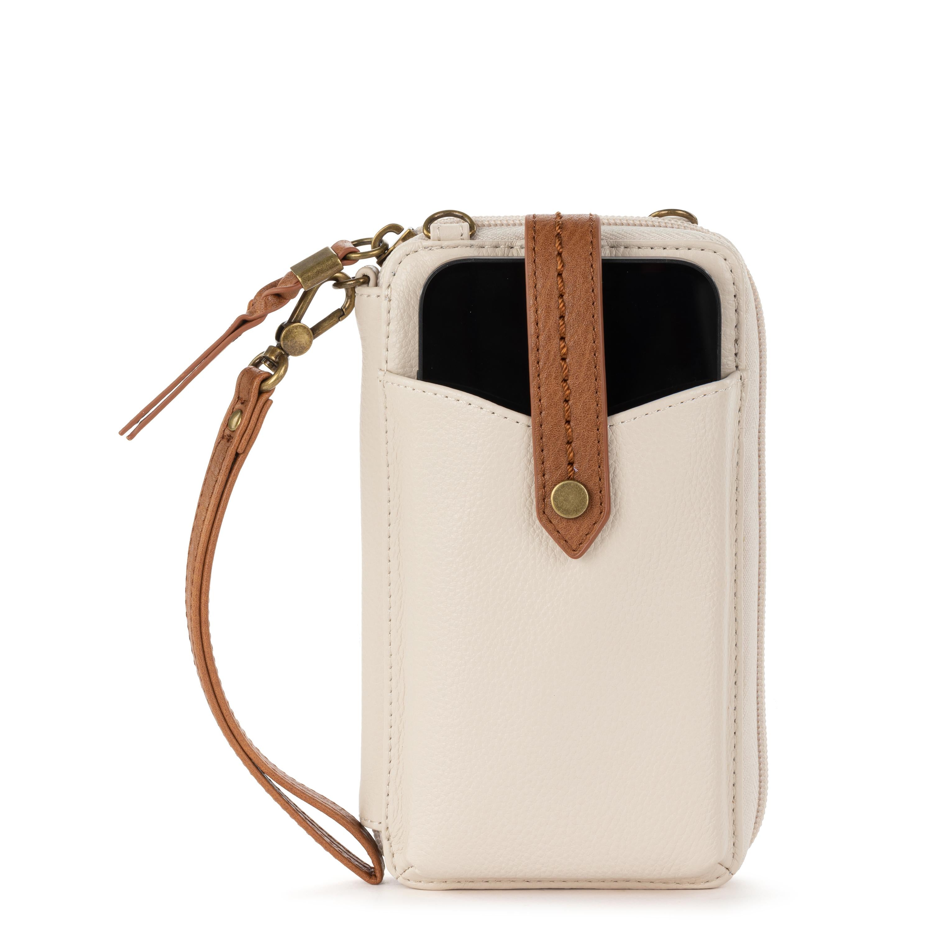 Premium Silverlake Smartphone Wallet - Genuine Leather & Stone Block Design - Slim RFID Blocking Card Holder for iPhone & Android - Perfect for Travel, Work & Everyday Use