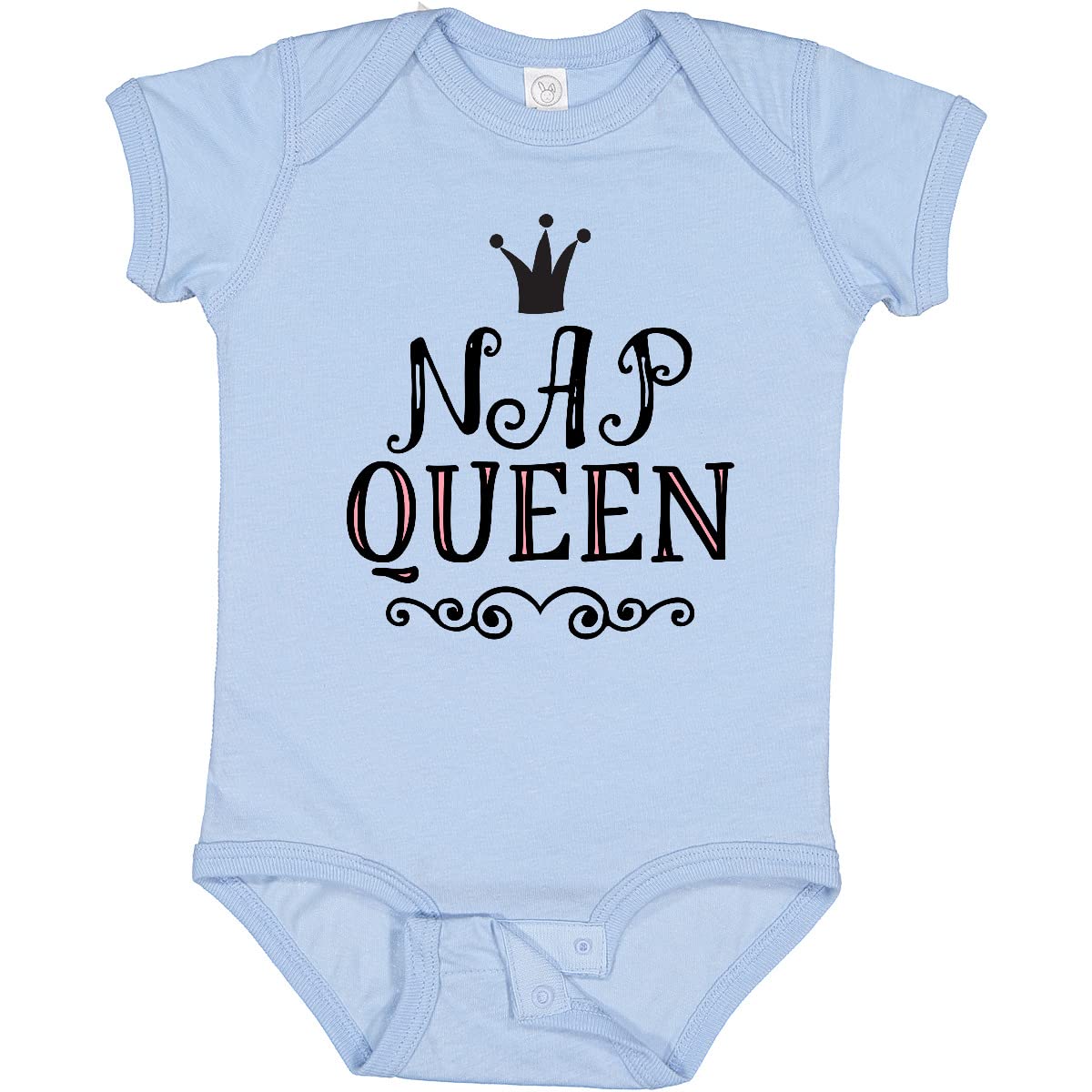 Inktastic Nap Queen Baby Girl Bodysuit - Cute & Comfortable Outfit for Newborns & Infants - Perfect for Sleeping, Playtime & Photo Shoots
