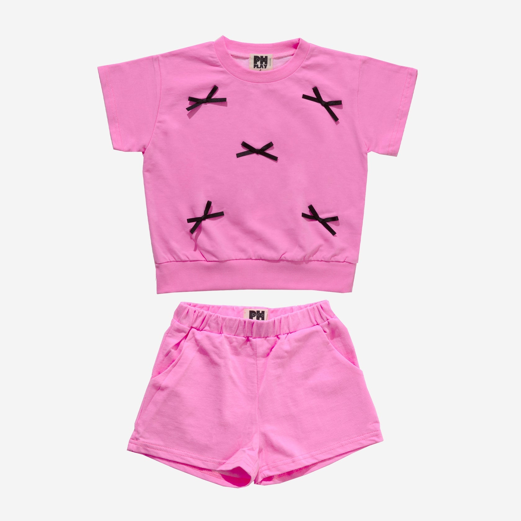 Hailey Bow Sweatshirt Set for Petite Women | Pink Cozy Outfit | Perfect for Casual Wear, Date Nights & Instagram Outfits