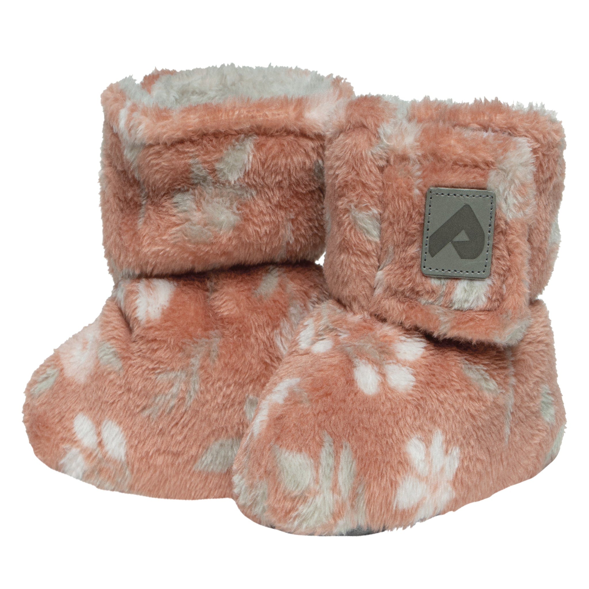 Cozy Double Layer Plush Booties with Floral Design - Warm Fuzzy House Slippers for Women & Men - Perfect for Winter, Home, and Relaxation